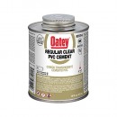 Oatey 31014 PVC Regular Cement, Clear, 16-Ounce