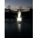 Outdoor Water Solutions 1 HP Floating 100' Cord Pond Fountain & Display Aerator with LED Lights