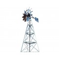 Outdoor Water Solutions AWS0012 16-Feet Galvanized 3-Legged Aeration System Windmill