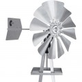 Outdoor Water Solutions Ornamental Backyard Windmill - 8ft.3in.H, Galvanized Finish, Model# BYW0038