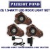 Patriot 3 LED Submersible Rock Light Set for Ponds & Water Features