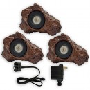 Patriot 3 LED Submersible Rock Light Set for Ponds & Water Features