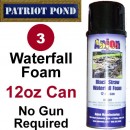 Waterfall Foam for Koi Ponds - 3 Pack of 12oz Cans