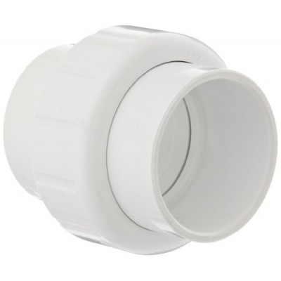 Spears 497 Series PVC Pipe Fitting, Union with EPDM O-Ring, Schedule 40, 1" Socket