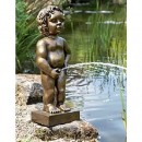 Belgium Boy Pond Statue Gold Color