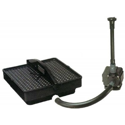 Pondmaster 02215 500 GPH Pond Pump with Filter and Fountain Set