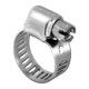 Pro Tie 33202 SAE Size 8 Range 1/2-Inch-13/16-Inch Mini All Stainless Hose Clamp, 10-Pack