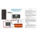 Renogy 100 Watts 12 Volts Monocrystalline Solar Starter Kit w/ 100W Solar Panel + 30A PWM Negative ground Charge Controller + MC4 Connectors +Tray ...