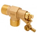 Robert Manufacturing R400 Series Bob Red Brass Float Valve, 1/2" NPT Male Inlet x 1/2" NPT Male Outlet, 22 gpm at 85 psi Pressure