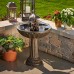 Smart Solar 20326R01 Umbrella Series Solar Fountain, Boy and Girl Reading on a Bench, Aged Bronze Finish, Utilizes Smart Solar Dual Solar Panel Tec...