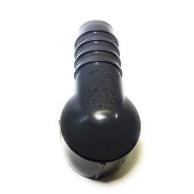 Spears 1407 Series PVC Tube Fitting, 90 Degree Elbow, Schedule 40, Gray, 1" Barbed x NPT Female Spears 1407 Series PVC Tube Fitting, 90 Degree Elbow, Schedule 40, Gray, 1" Barbed x NPT Female