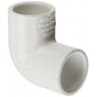 Spears 406 Series PVC Pipe Fitting, 90 Degree Elbow, Schedule 40, White, 1-1/2" Socket