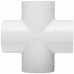 Spears 420 Series PVC Pipe Fitting, Cross, Schedule 40, 3/4" Socket