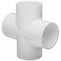 Spears 420 Series PVC Pipe Fitting, Cross, Schedule 40, 3/4" Socket