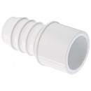 Spears 460 Series PVC Pipe Fitting, Adapter, Schedule 40, White, 3/4"Barbed x 3/4" Spigot