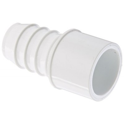 Spears 460 Series PVC Pipe Fitting, Adapter, Schedule 40, White, 3/4"Barbed x 3/4" Spigot Spears 460 Series PVC Pipe Fitting, Adapter, Schedule 40, White, 3/4"Barbed x 3/4" Spigot