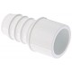 Spears 460 Series PVC Pipe Fitting, Adapter, Schedule 40, White, 3/4"Barbed x 3/4" Spigot