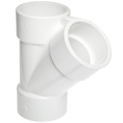 Spears 475 Series PVC Pipe Fitting, Wye, Schedule 40, 3/4" Socket