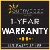 Sunnydaze 8W Outdoor Solar Pump and Panel Fountain Kit with 2 Spray Heads, 200 GPH, 80-Inch Lift