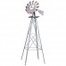 Tangkula 8FT Windmill Yard Garden Metal Ornamental Wind Mill Weather Vane Weather Resistant (Grey) Tangkula 8FT Windmill Yard Garden Metal Ornamental Wind Mill Weather Vane Weather Resistant (Grey)