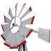 Tangkula 8FT Windmill Yard Garden Metal Ornamental Wind Mill Weather Vane Weather Resistant (Grey) Tangkula 8FT Windmill Yard Garden Metal Ornamental Wind Mill Weather Vane Weather Resistant (Grey)