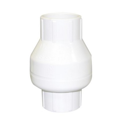 Valterra 200-15W PVC Swing (No Spring) Check Valve, White, 1-1/2" Slip