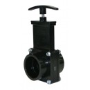 Valterra 7101 ABS Gate Valve, Black, 1-1/2" Slip