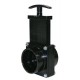 Valterra 7201 ABS Gate Valve, Black, 2" Slip