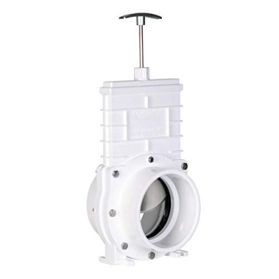 Valterra PVC Gate Valve for Pool, Irrigation, Landscape, and More - 4-Inch Slip x Slip Connection