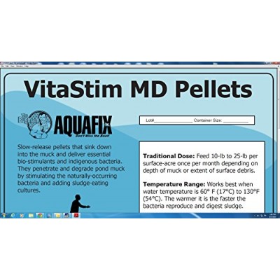 VitaStim MD Pellets - Water Garden & Pond Bottom Muck Reducer - 10 lb