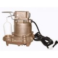 Zoeller 59-0001 Mighty-Mate M59 0.3 HP Submersible for Dewatering or Effluent Bronze Automatic Sump Pump